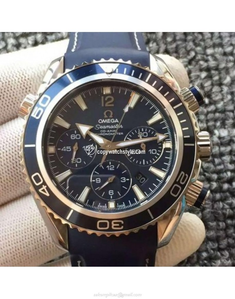 Omega Seamaster Planet Ocean Chronograph Stainless Steel Blue Omega Seamaster Planet Ocean Chronograph Stainless Steel Blue
