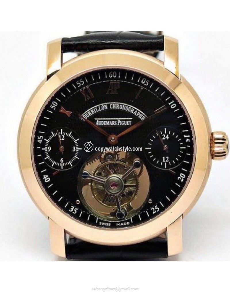Audemars Piguet Jules Audemars Tourbillon Rose Gold Black Audemars Piguet Jules Audemars Tourbillon Rose Gold Black