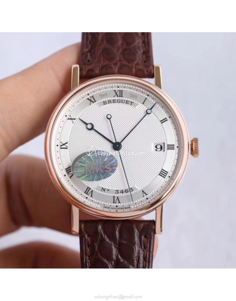 Breguet Classique 5177BR/12/9V6 MKS Rose Gold Silver 
