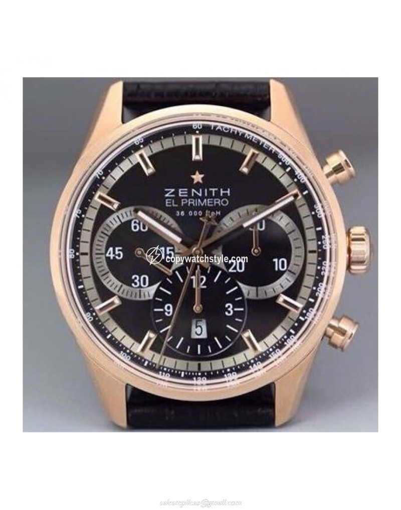 Zenith El Primero Chronograph RG/LE Black Zenith El Primero Chronograph RG/LE Black