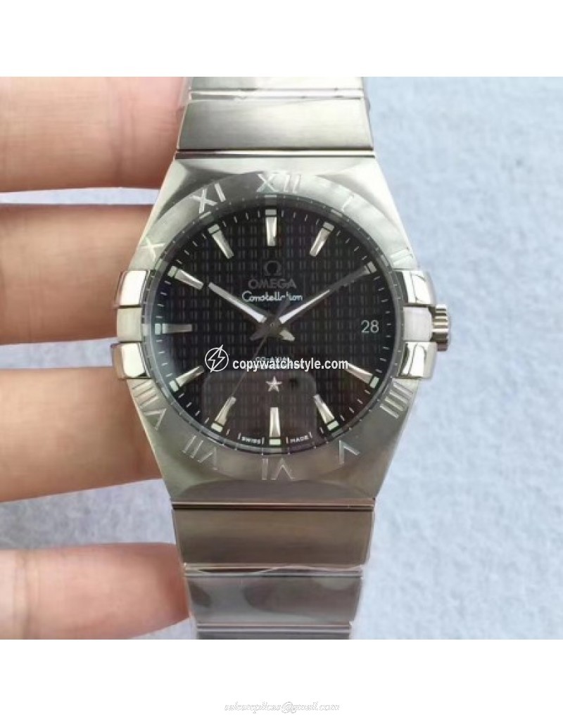 Omega Constellation 123.10.38.21.01.001 38MM SSS Stainless Steel Black Omega Constellation 123.10.38.21.01.001 38MM SSS Stainless Steel Black