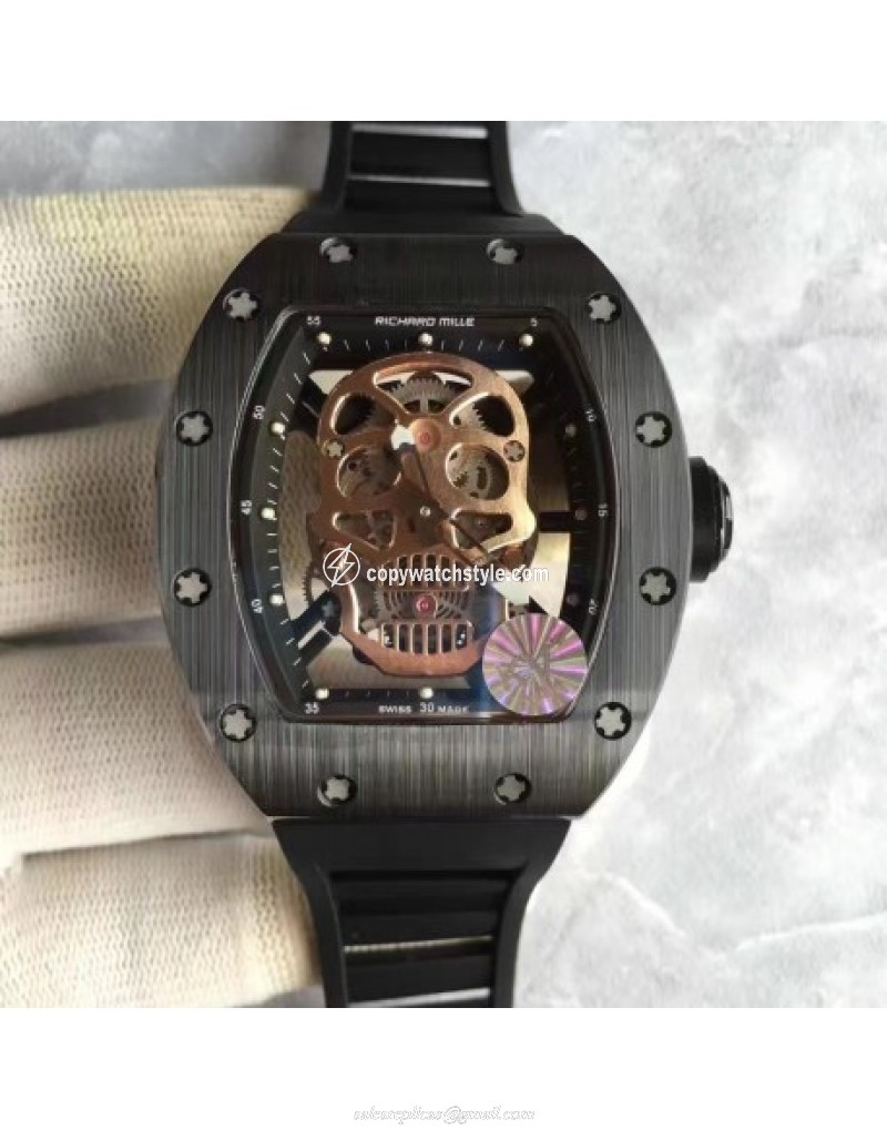 Richard Mille RM052 KV Black Ceramic Gold Skull 