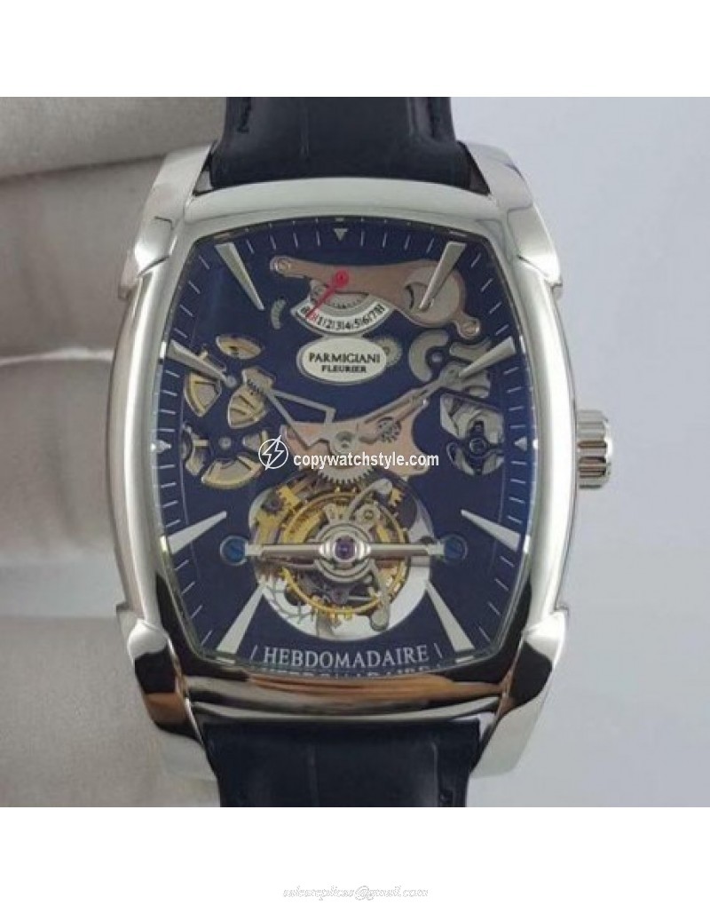 Parmigiani Fleurier Kalpa XL Tourbillon Chiaroscuro PF012512-01 BM Stainless Steel Black Skeleton Parmigiani Fleurier Kalpa XL Tourbillon Chiaroscuro PF012512-01 BM Stainless Steel Black Skeleton