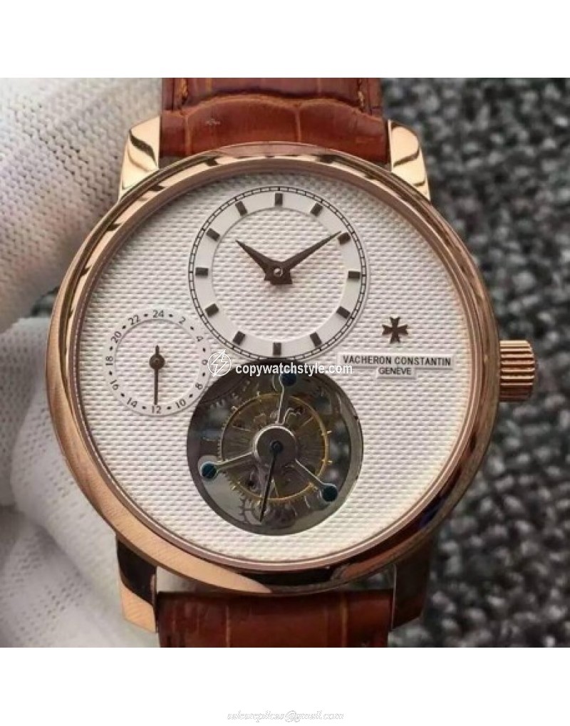 Vacheron Constantin Patrimony Tourbillon Rose Gold White Vacheron Constantin Patrimony Tourbillon Rose Gold White
