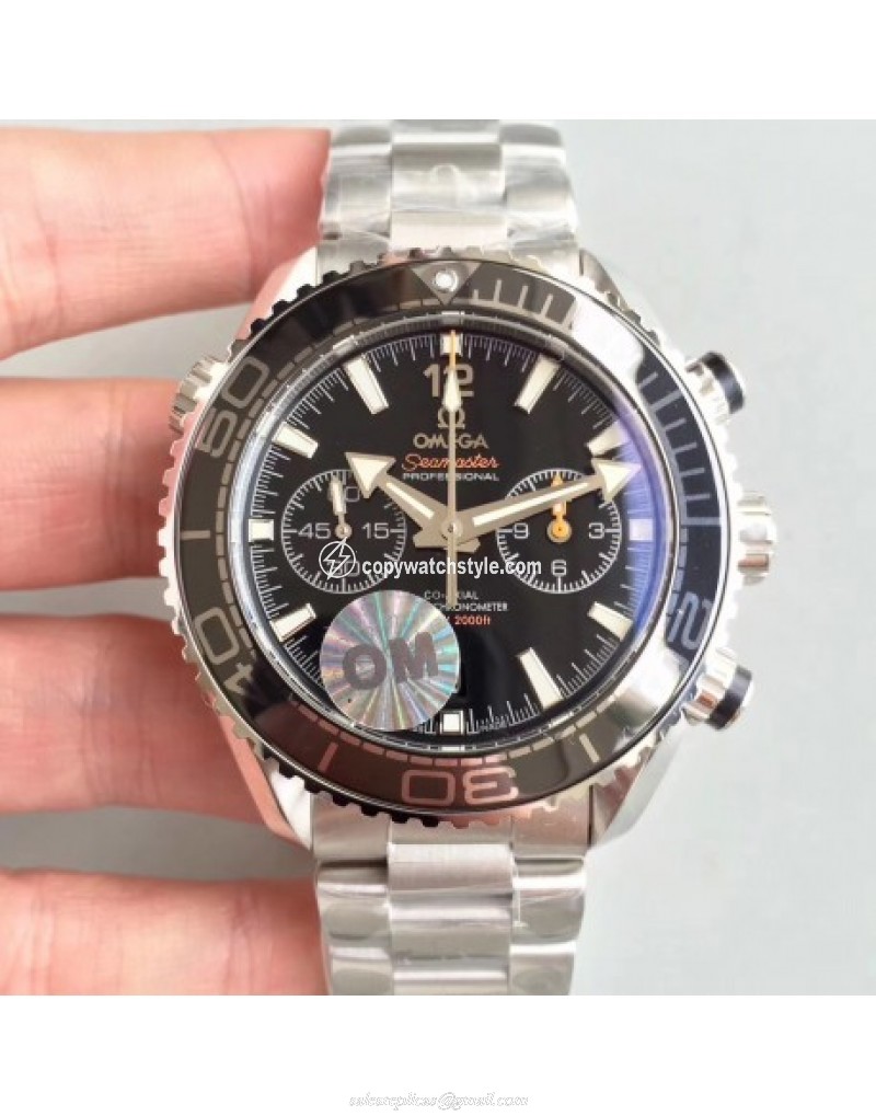 Omega Seamaster Planet Ocean 600M Chronograph 215.30.46.51.01.001 OM V2 Stainless Steel Black 