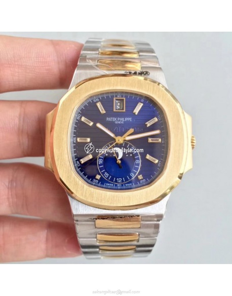 Patek Philippe Nautilus 5726/1A-001 Noob Yellow Gold & Stainless Steel Blue 
