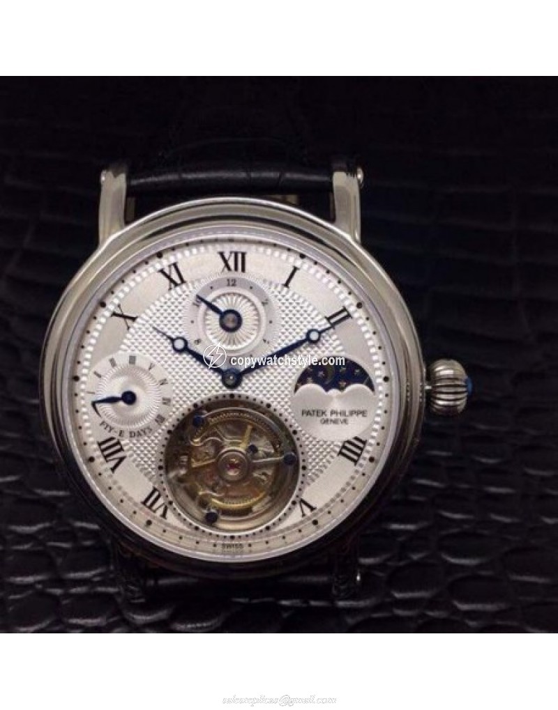 Patek Philippe Tourbillon Moonphase 24H Power Reserve Stainless Steel White Patek Philippe Tourbillon Moonphase 24H Power Reserve Stainless Steel White