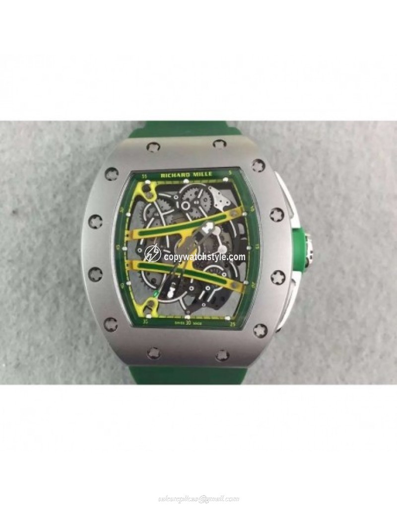 Richard Mille RM61 Titanium Green Skeleton Richard Mille RM61 Titanium Green Skeleton