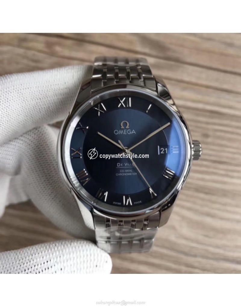 Omega De Ville Co-Axial 41MM 431.10.41.21.03.001 3S Stainless Steel Blue 