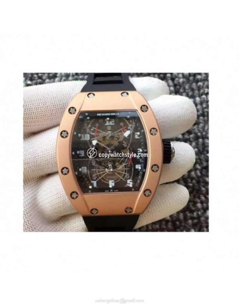 Richard Mille RM022 Aerodyne Dual Time Zone Rose Gold Skeleton Richard Mille RM022 Aerodyne Dual Time Zone Rose Gold Skeleton