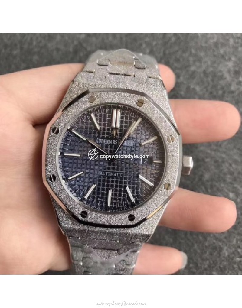 Audemars Piguet Royal Oak Frosted Gold 41MM 15410BC Noob Stainless Steel Black Audemars Piguet Royal Oak Frosted Gold 41MM 15410BC Noob Stainless Steel Black