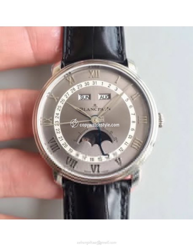 Blancpain Villeret 6654-1113-55B OM V2 Stainless Steel Grey 