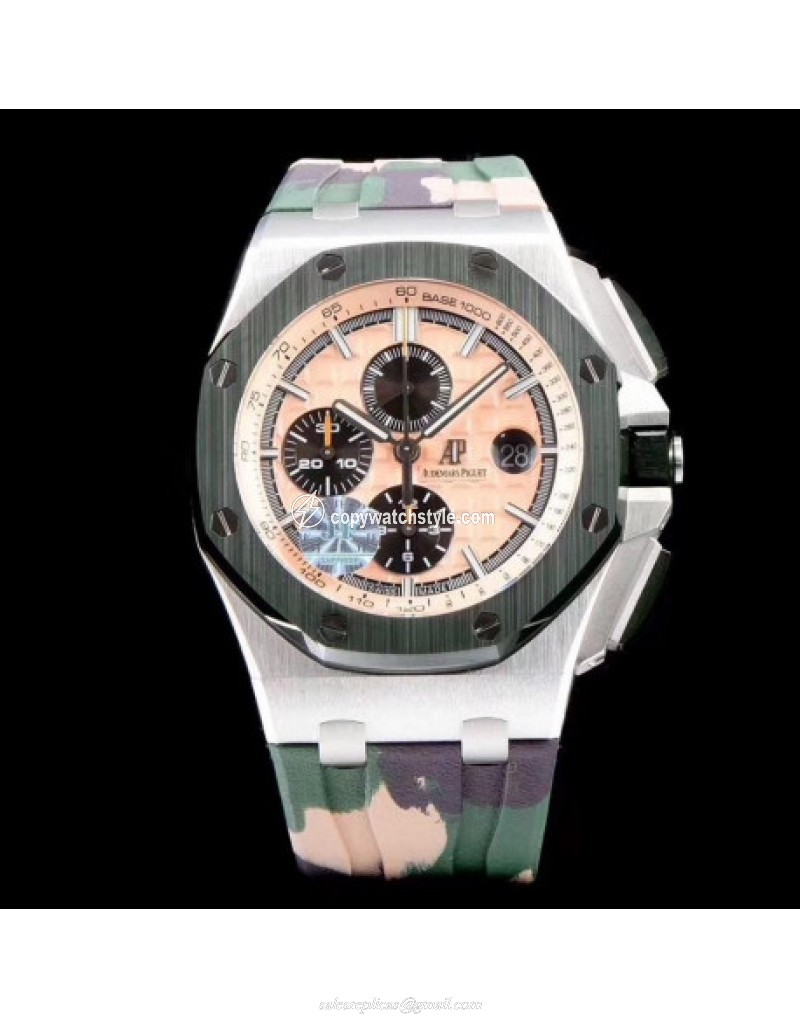 Audemars Piguet Royal Oak Offshore Chronograph Combat 2018 SIHH 26400 JF V2 Stainless Steel Beige Audemars Piguet Royal Oak Offshore Chronograph Combat 2018 SIHH 26400 JF V2 Stainless Steel Beige