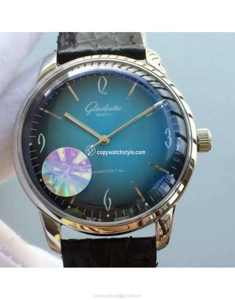 Glashutte Senator Sixties Stainless Steel Blue Glashutte Senator Sixties Stainless Steel Blue