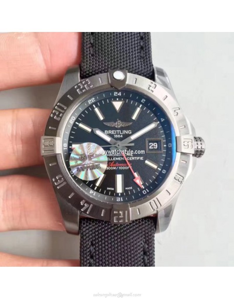 Breitling Avenger II GMT A3239010/BF04/109W/M20BASA.1 GF Stainless Steel Black Breitling Avenger II GMT A3239010/BF04/109W/M20BASA.1 GF Stainless Steel Black