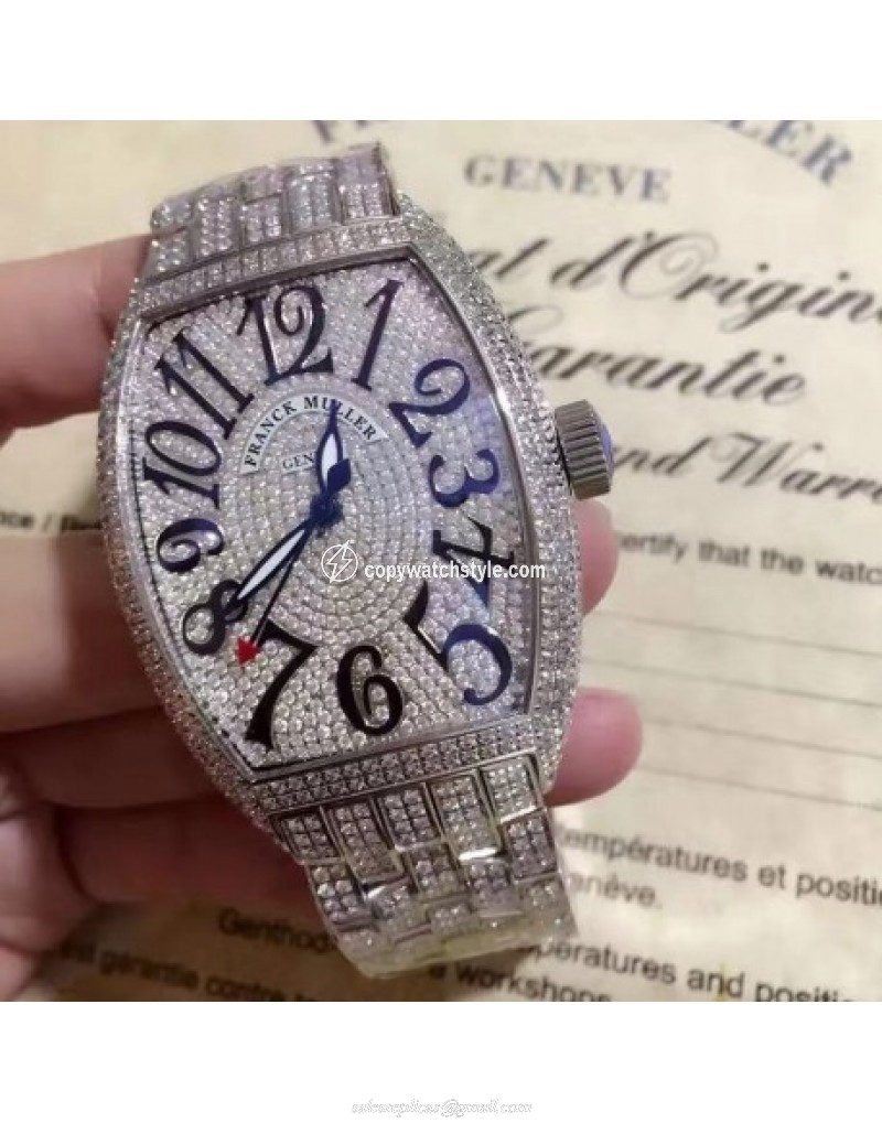 Franck Muller Cintre Curvex Color Dreams FM 5850 SC D CD SUNSET OG Stainless Steel&Diamonds Diamonds Franck Muller Cintre Curvex Color Dreams FM 5850 SC D CD SUNSET OG Stainless Steel&Diamonds Diamonds