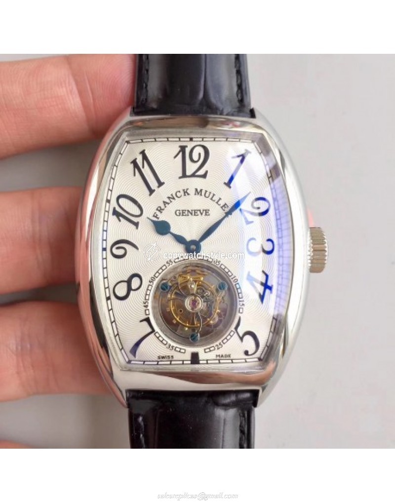 Franck Muller Cintree Curvex Imperial Tourbillon 8880 T LH Stainless Steel White Franck Muller Cintree Curvex Imperial Tourbillon 8880 T LH Stainless Steel White
