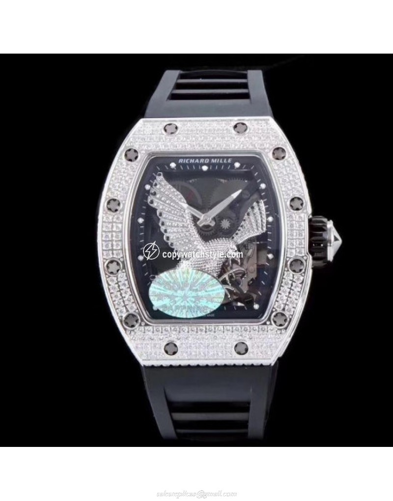 Richard Mille RM023 KV Stainless Steel & Diamonds Diamond Eagle Skeleton Richard Mille RM023 KV Stainless Steel & Diamonds Diamond Eagle Skeleton