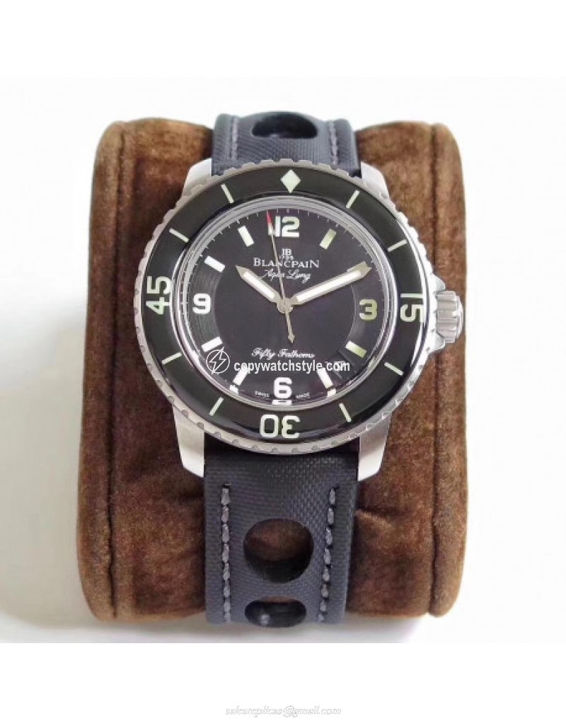 Blancpain Fifty Fathoms Aqua Lung 5015C-1130-52B ZF Stainless Steel Black Blancpain Fifty Fathoms Aqua Lung 5015C-1130-52B ZF Stainless Steel Black