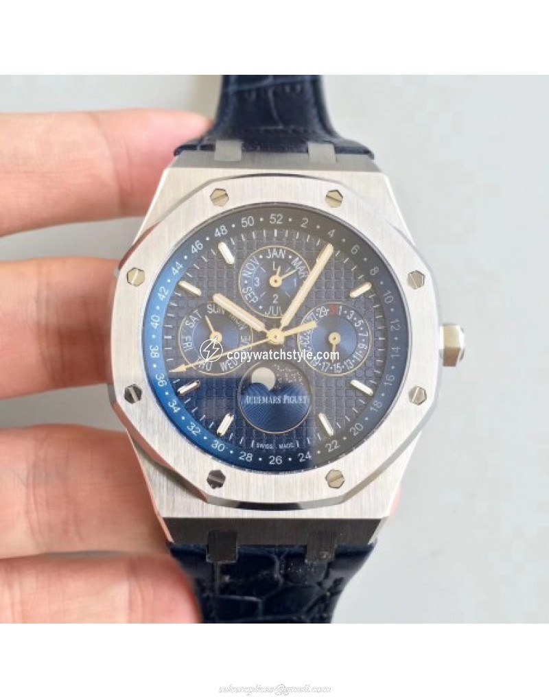 Audemars Piguet Royal Oak Perpetual Calendar 41MM 26574ST.OO.1220ST.02 BF Stainless Steel Blue 