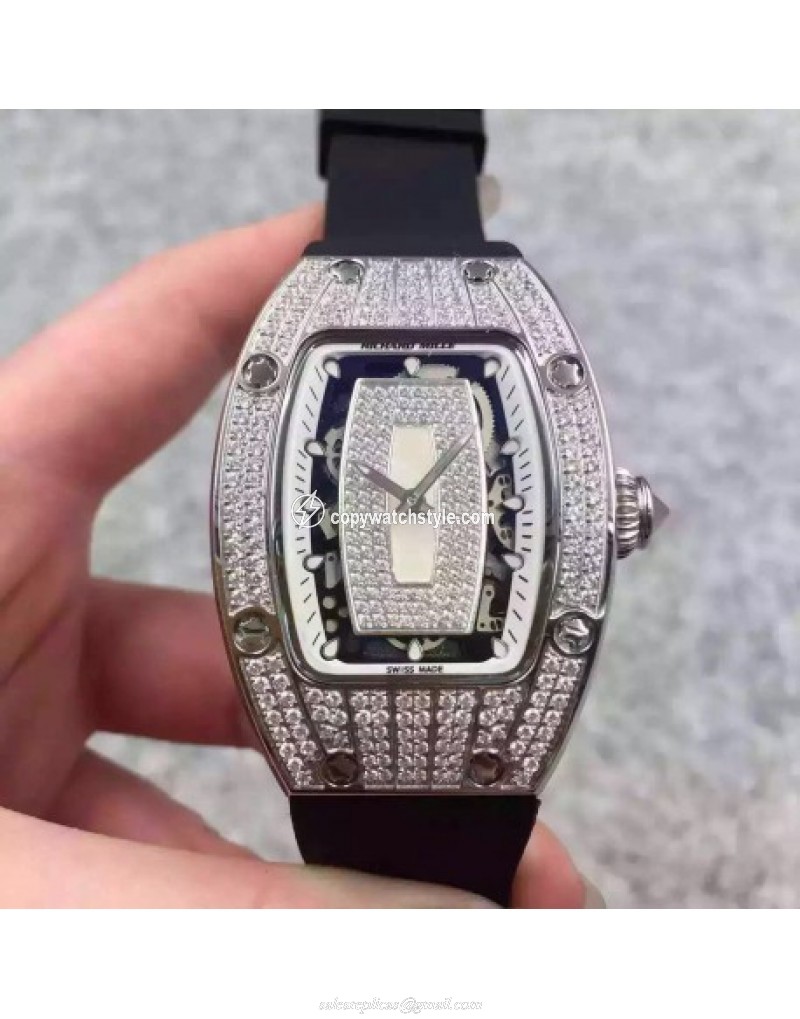 Richard Mille RM07 Ladies Stainless Steel & Diamonds White & Diamonds Richard Mille RM07 Ladies Stainless Steel & Diamonds White & Diamonds