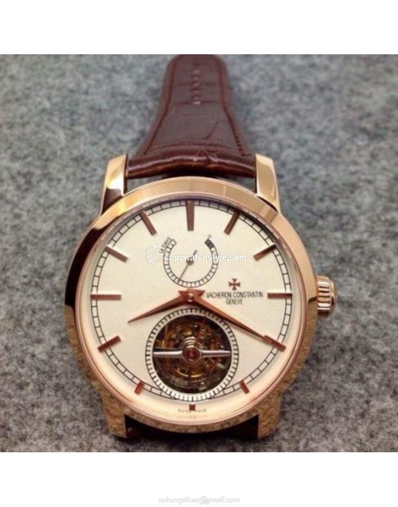 Vacheron Constantin Patrimony Tourbillon Rose Gold White Vacheron Constantin Patrimony Tourbillon Rose Gold White