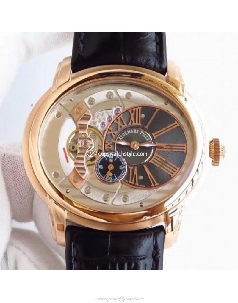 Audemars Piguet Royal Millenary 4101 15350OR.OO.D093CR.01 V9 Rose Gold Rose Gold Skeleton 