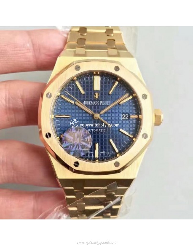 Audemars Piguet Royal Oak 15400 JF Yellow Gold Blue Audemars Piguet Royal Oak 15400 JF Yellow Gold Blue