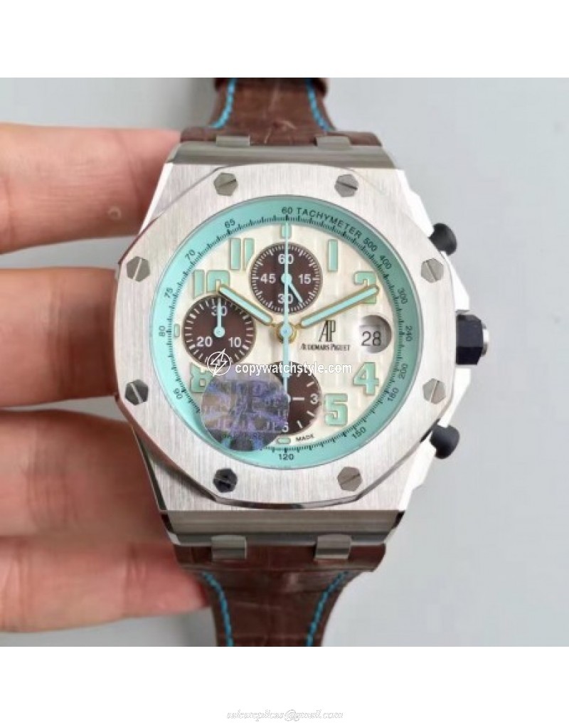 Audemars Piguet Royal Oak Offshore Montauk Highway 26187ST.OO.D801CR.01 JF V2 Stainless Steel White Audemars Piguet Royal Oak Offshore Montauk Highway 26187ST.OO.D801CR.01 JF V2 Stainless Steel White