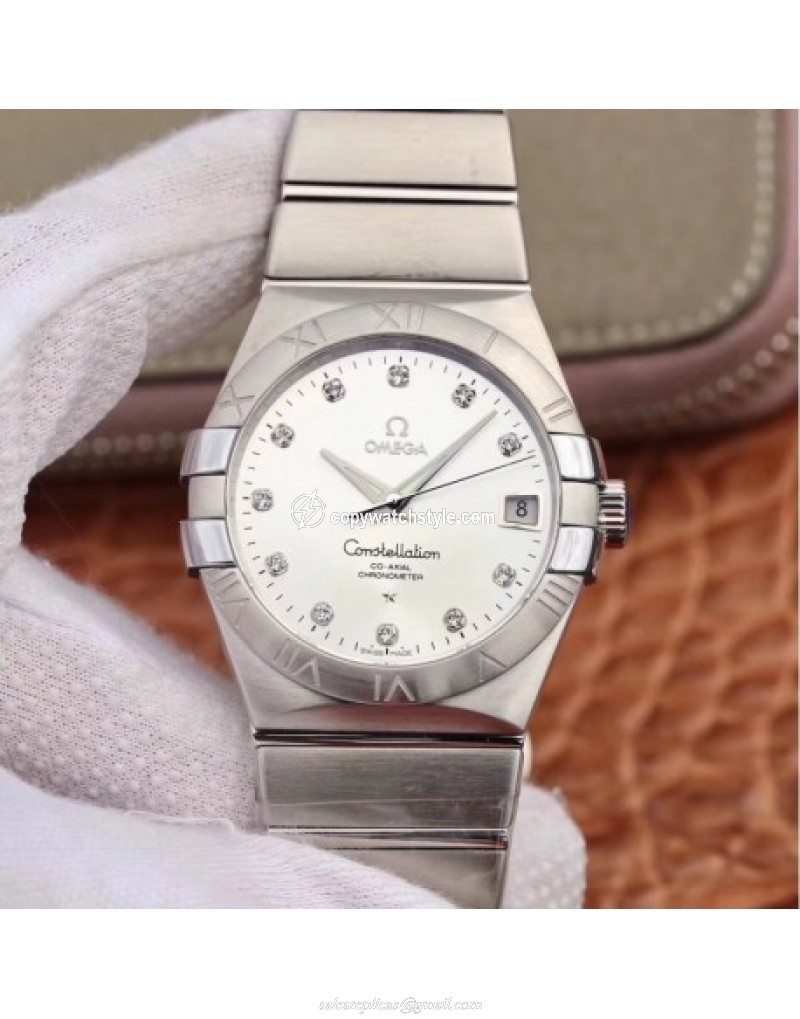Omega Constellation 123.10.38.21.52.001 38MM SSS Stainless Steel Silver Omega Constellation 123.10.38.21.52.001 38MM SSS Stainless Steel Silver