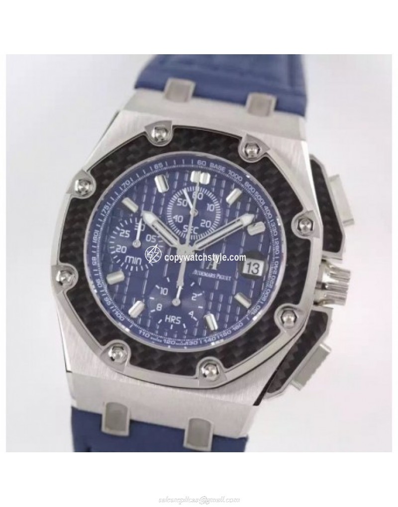 Audemars Piguet Royal Oak Offshore Juan Pablo Montoya 26030PO.00.D021IN.01 JF V2 Stainless Steel Blue Audemars Piguet Royal Oak Offshore Juan Pablo Montoya 26030PO.00.D021IN.01 JF V2 Stainless Steel Blue