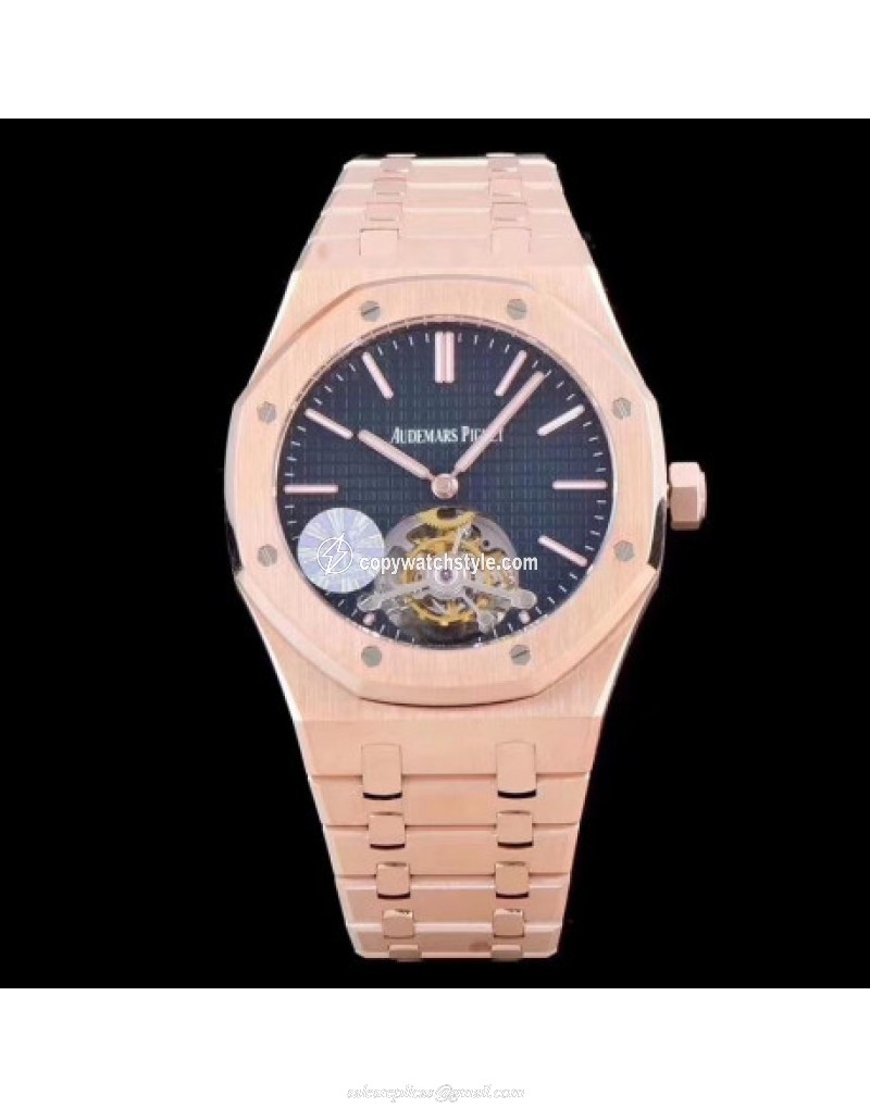 Audemars Piguet Royal Oak Tourbillon Extra Thin 26522 JF Rose Gold Black Audemars Piguet Royal Oak Tourbillon Extra Thin 26522 JF Rose Gold Black