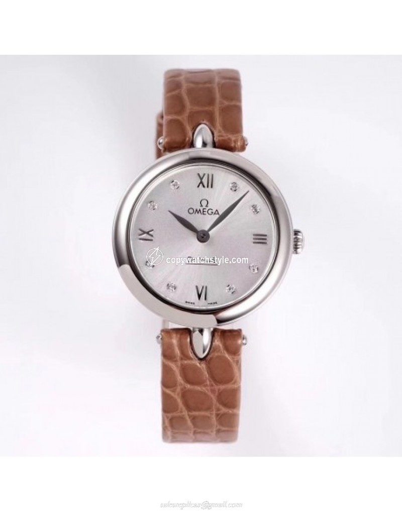 Omega De Ville Prestige Dewdrop 424.13.27.60.52.001 GS Stainless Steel Silver Omega De Ville Prestige Dewdrop 424.13.27.60.52.001 GS Stainless Steel Silver