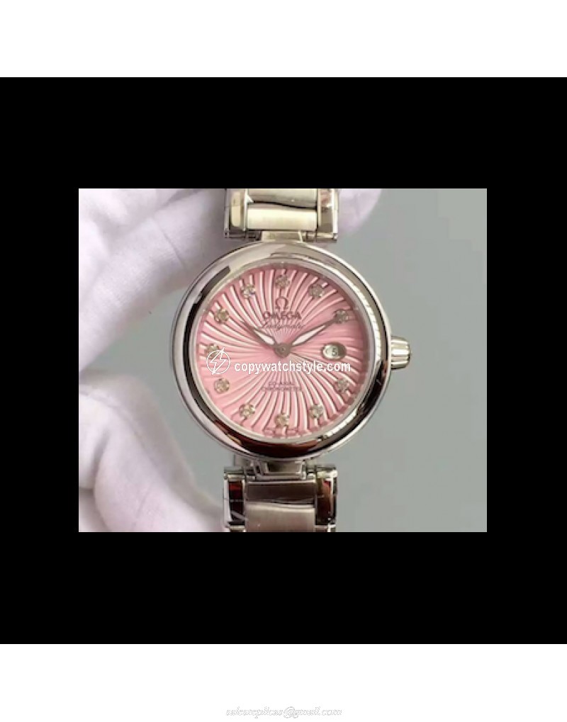 Omega De Ville Ladymatic Stainless Steel Pink Omega De Ville Ladymatic Stainless Steel Pink