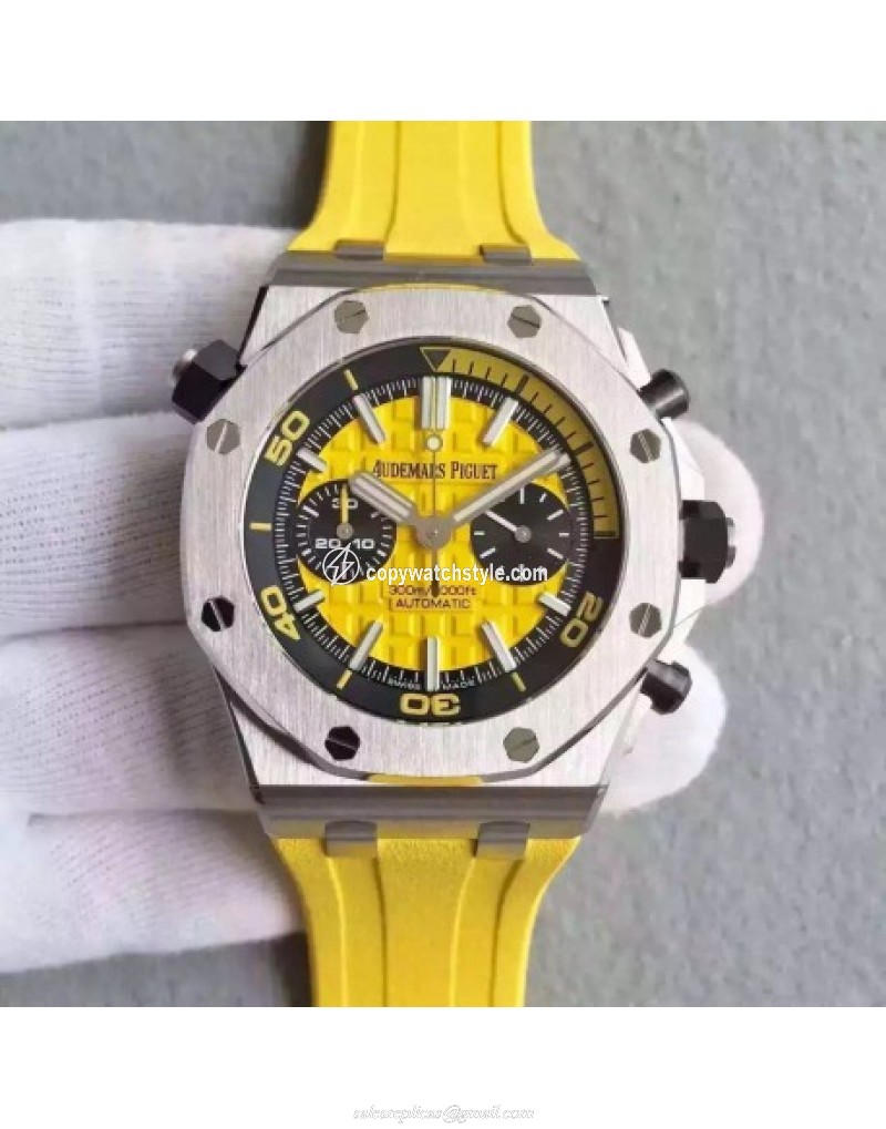 Audemars Piguet Royal Oak Offshore Diver Chronograph 26703ST.OO.A051CA.01 JF Stainless Steel Yellow 