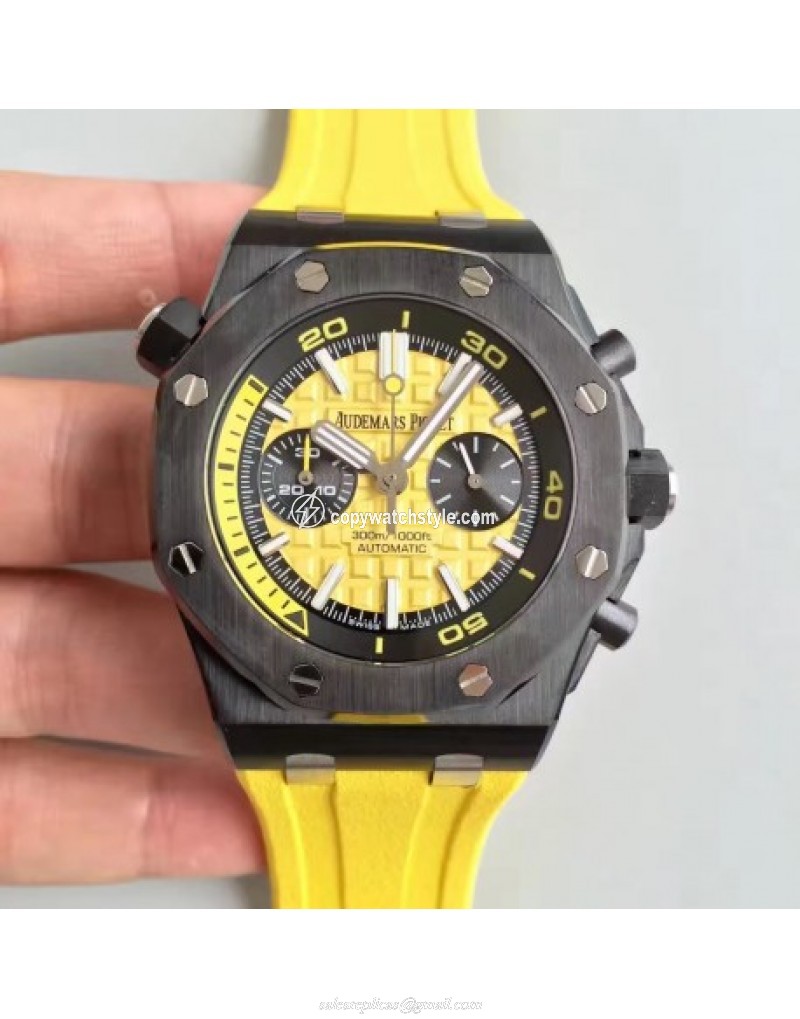 Audemars Piguet Royal Oak Offshore Diver Chronograph 26703 JH Ceramic Yellow Audemars Piguet Royal Oak Offshore Diver Chronograph 26703 JH Ceramic Yellow
