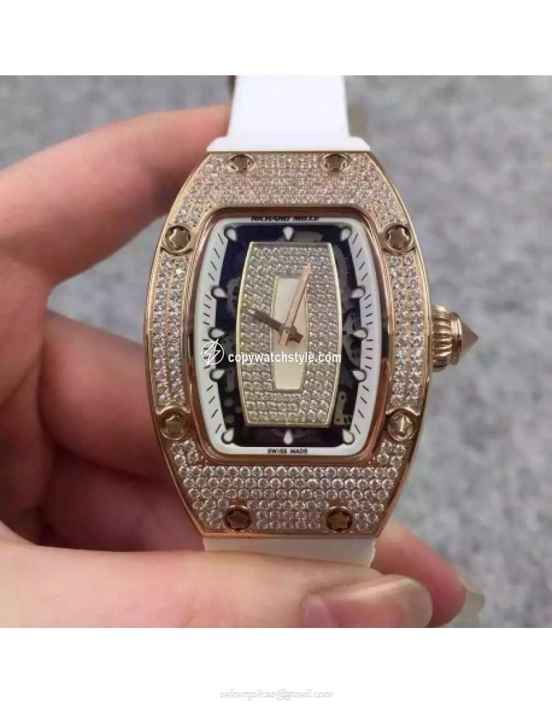 Richard Mille RM07 Ladies Rose Gold & Diamonds White & Diamonds Richard Mille RM07 Ladies Rose Gold & Diamonds White & Diamonds