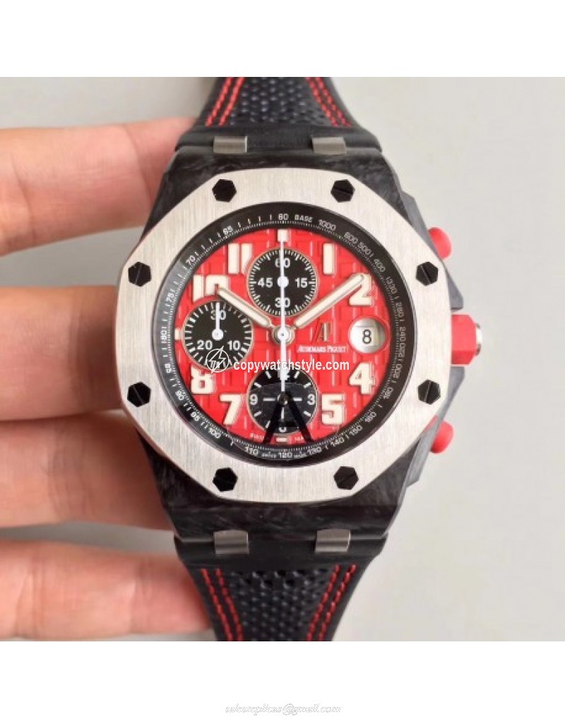 Audemars Piguet Royal Oak Offshore Singapore GP F1 26190OS.OO.D003CU.01 JF V2 Forged Carbon Red Audemars Piguet Royal Oak Offshore Singapore GP F1 26190OS.OO.D003CU.01 JF V2 Forged Carbon Red
