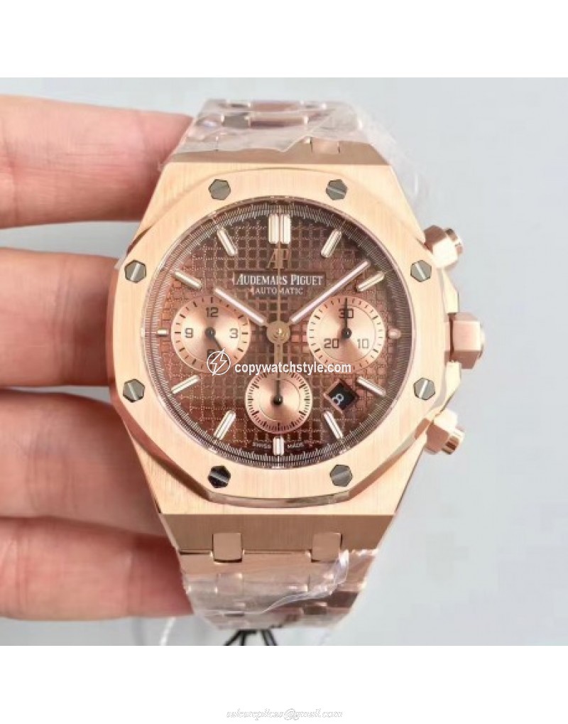 Audemars Piguet Royal Oak Chronograph 26331 JH Rose Gold Chocolate Audemars Piguet Royal Oak Chronograph 26331 JH Rose Gold Chocolate