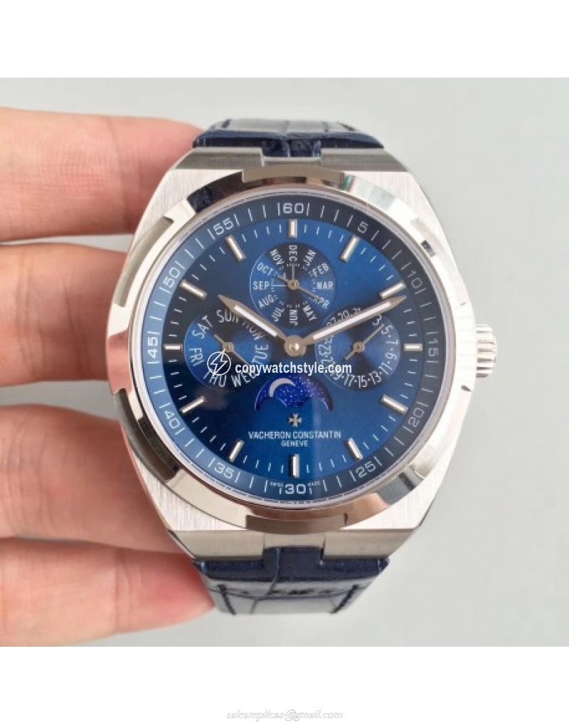 Vacheron Constantin Overseas Ultra Thin Perpetual Calendar 4300V/120G-B102 BF Stainless Steel Blue Vacheron Constantin Overseas Ultra Thin Perpetual Calendar 4300V/120G-B102 BF Stainless Steel Blue