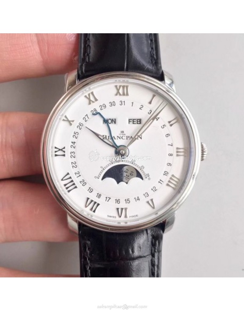 Blancpain Villeret 6654A-1127-55B OM V2 Stainless Steel White Blancpain Villeret 6654A-1127-55B OM V2 Stainless Steel White