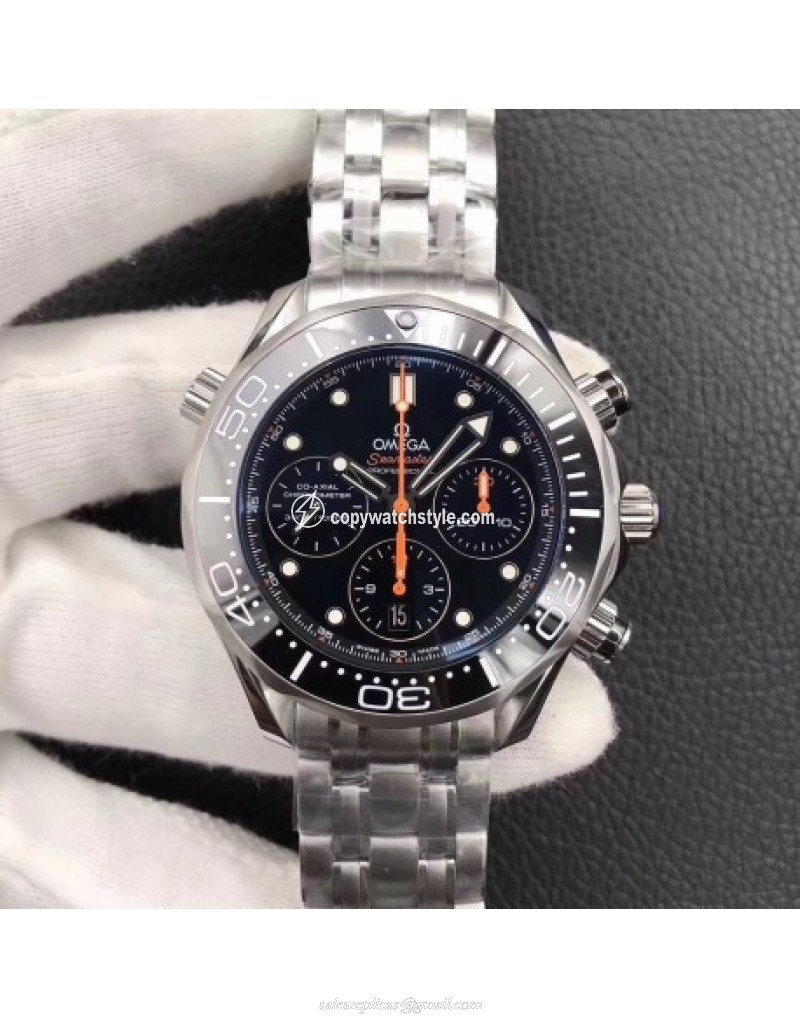 Omega Seamaster Diver 300M Co-Axial Chronograph 44MM 212.32.44.50.01.001 Noob Stainless Steel Black Omega Seamaster Diver 300M Co-Axial Chronograph 44MM 212.32.44.50.01.001 Noob Stainless Steel Black