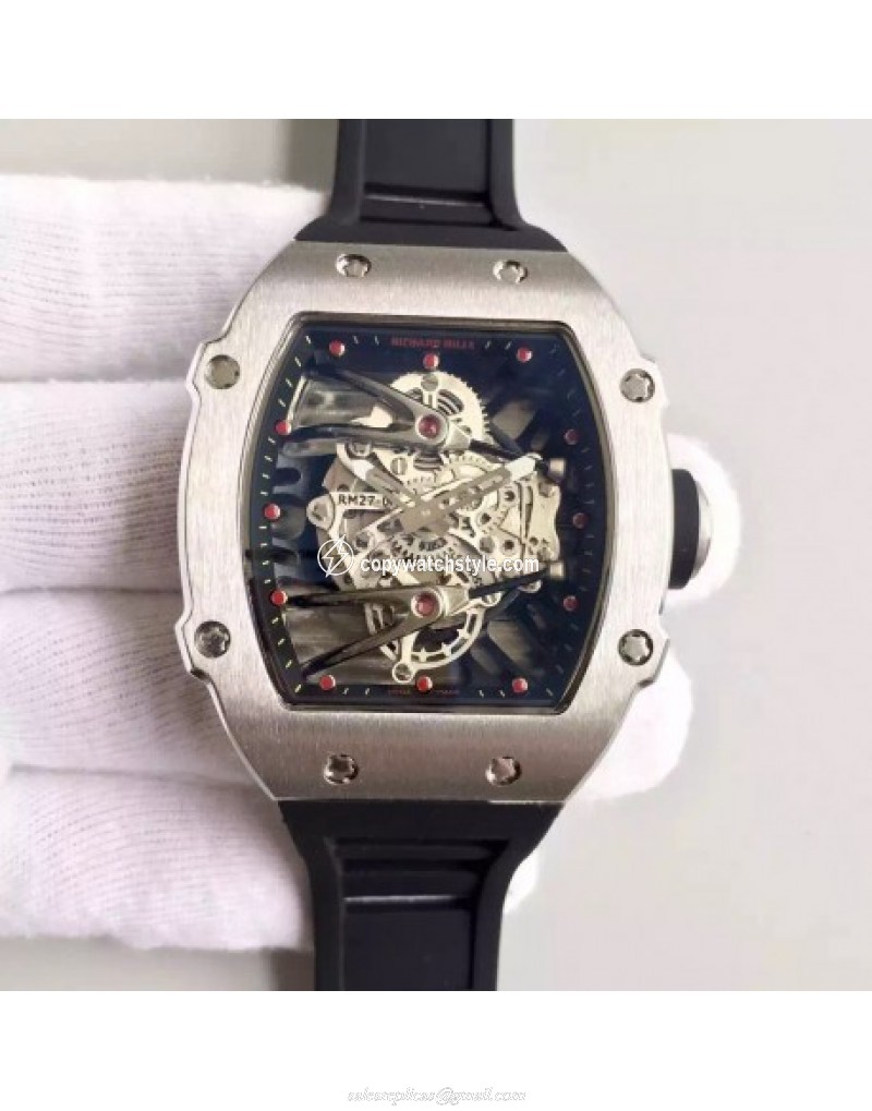 Richard Mille RM27-02 Stainless Steel Black & Skeleton 