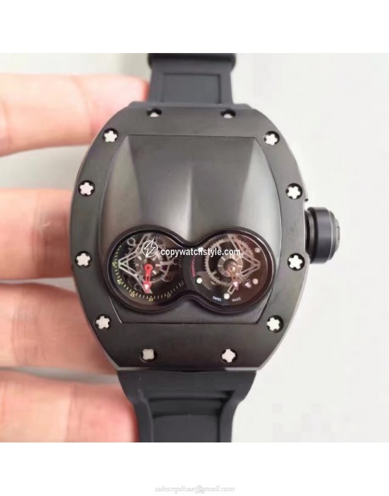 Richard Mille RM053 Pablo MacDonough Tourbillon PVD Black 