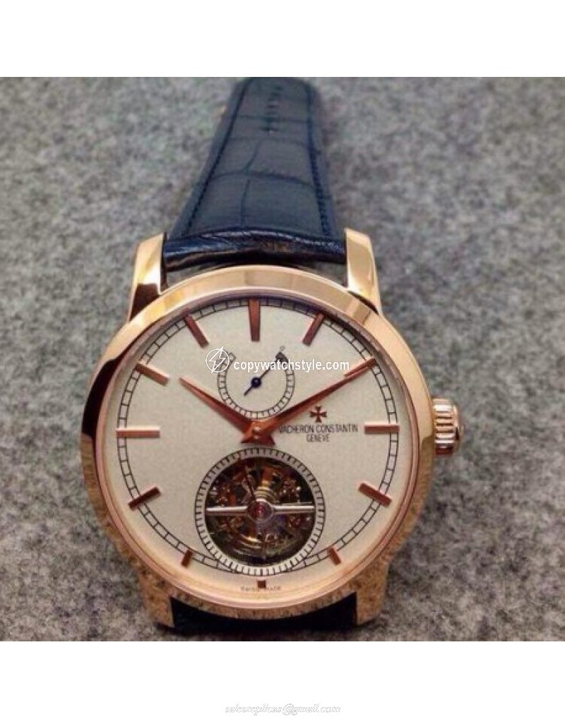 Vacheron Constantin Patrimony Tourbillon Rose Gold White Vacheron Constantin Patrimony Tourbillon Rose Gold White