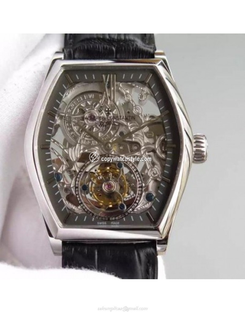Vacheron Constantin Malte Tourbillon Stainless Steel Skeleton & Black Vacheron Constantin Malte Tourbillon Stainless Steel Skeleton & Black