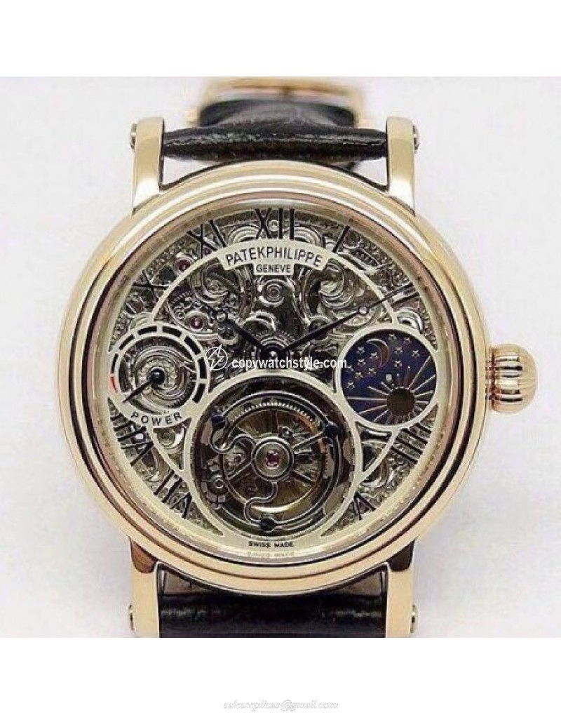 Patek Philippe Tourbillon Moonphase Power Reserve Rose Gold Diamonds Patek Philippe Tourbillon Moonphase Power Reserve Rose Gold Diamonds