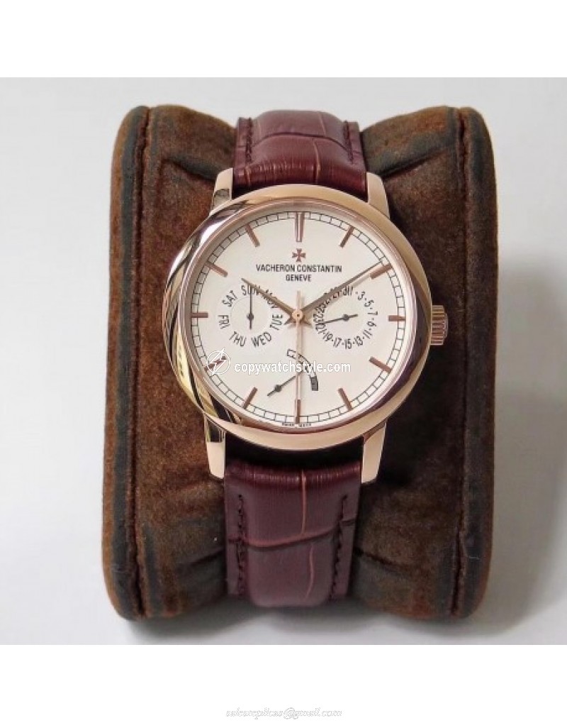 Vacheron Constantin Traditionnelle Day-Date 85290/000R-9969 AI Rose Gold Silver Vacheron Constantin Traditionnelle Day-Date 85290/000R-9969 AI Rose Gold Silver