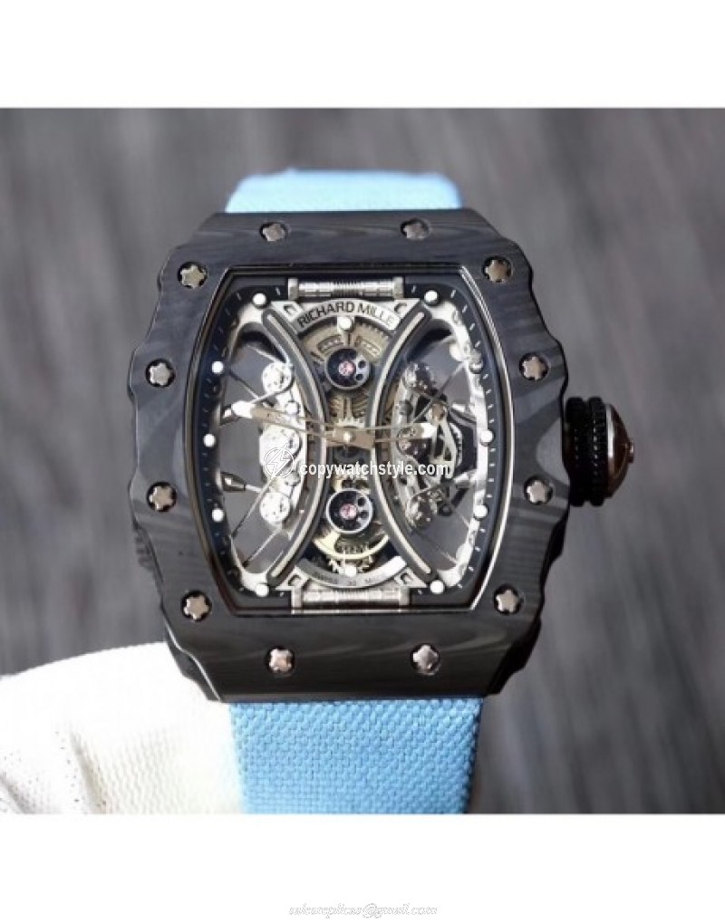 Richard Mille RM53-01 Tourbillon Pablo Mac Donough KV Forged Carbon Skeleton White Richard Mille RM53-01 Tourbillon Pablo Mac Donough KV Forged Carbon Skeleton White