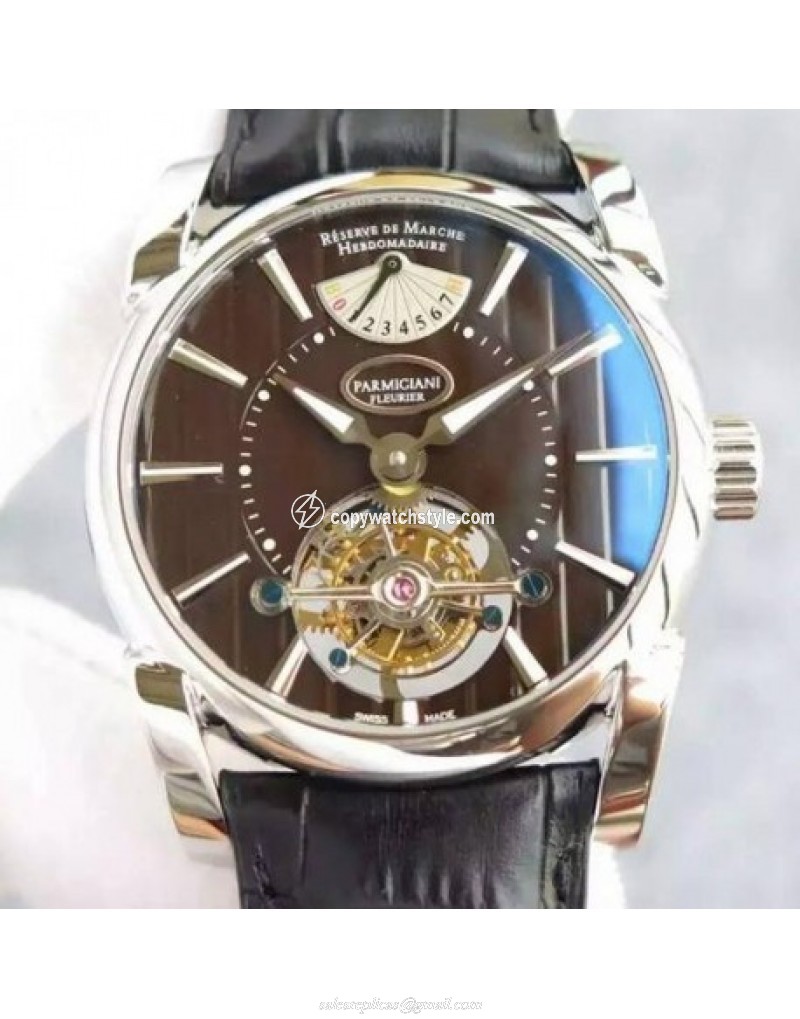 Parmigiani Fleurier Tonda Tourbillon Stainless Steel Brown Parmigiani Fleurier Tonda Tourbillon Stainless Steel Brown